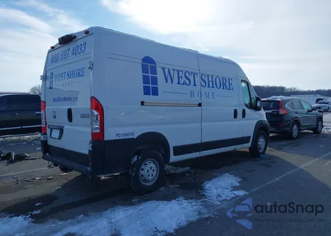 2023 Ram Promaster 2500 High Roof 159 Wb z USA, uszkodzony, nr VIN 3C6LRVDG4PE577694